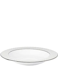 Lenox Venetian Lace Platinum Bone China Rimmed Pasta/Soup Bowl