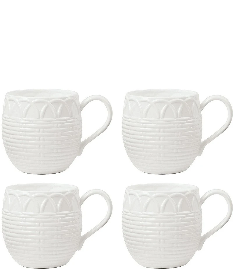 Lenox Wicker Creek Mugs, Set of 4