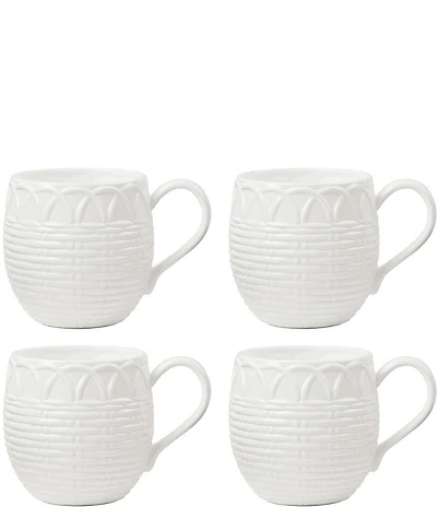 Lenox Wicker Creek Mugs, Set of 4