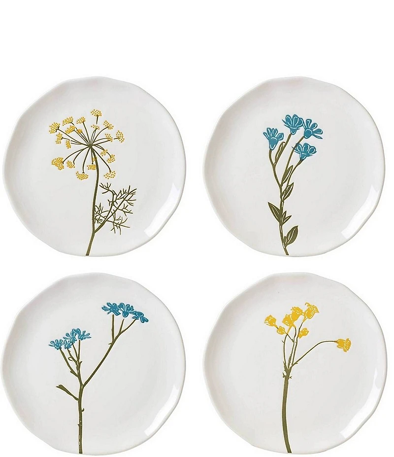 Lenox Wildflowers Tidbit Plates, Set of 4