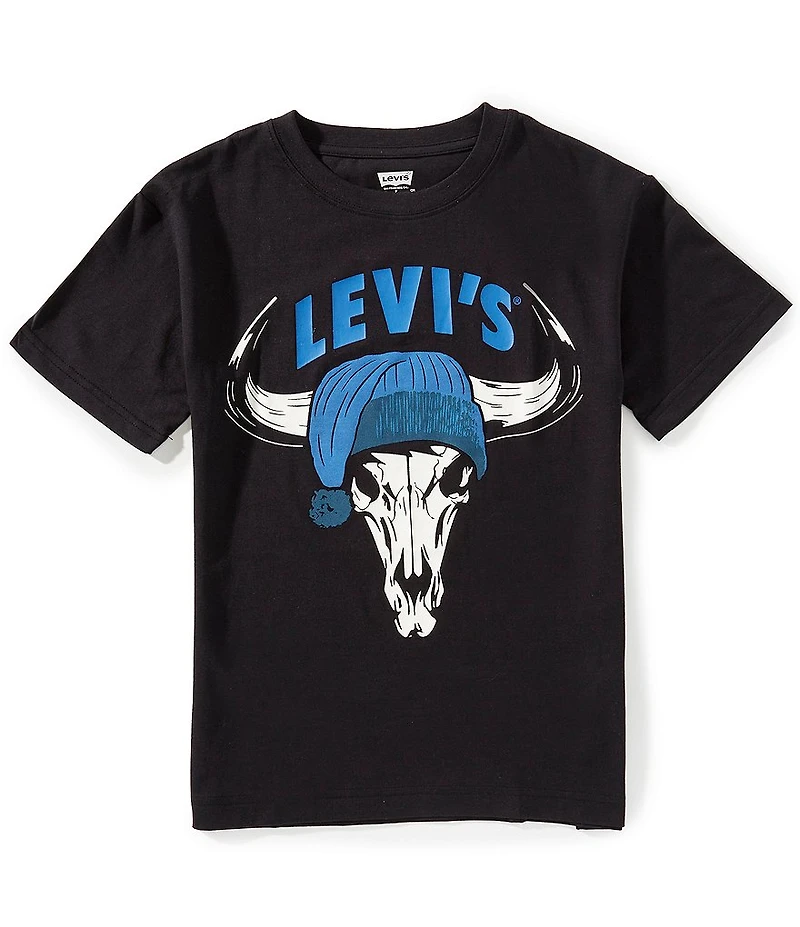 Levi's® Big Boys Short Sleeve Festive Steer Head T-Shirt