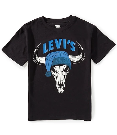Levi's® Big Boys Short Sleeve Festive Steer Head T-Shirt