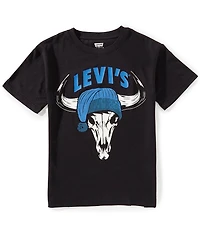 Levi's® Big Boys Short Sleeve Festive Steer Head T-Shirt