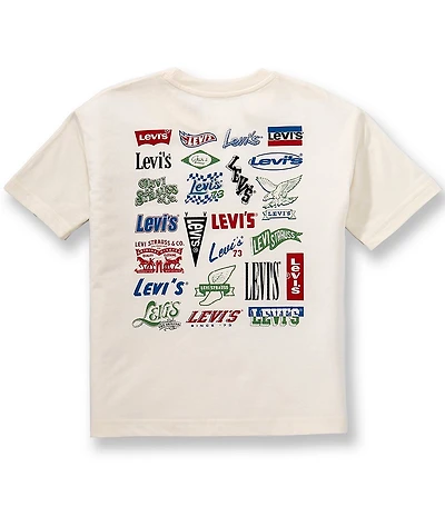 Levi's Big Boys Short Sleeve Heritage Logos Tee