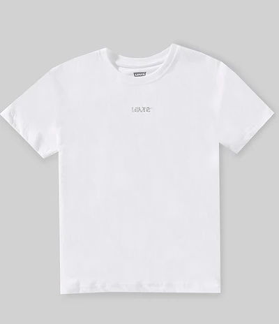 Levi's® Big Boys Short Sleeve Metallic Wordmark Graphic T-Shirt