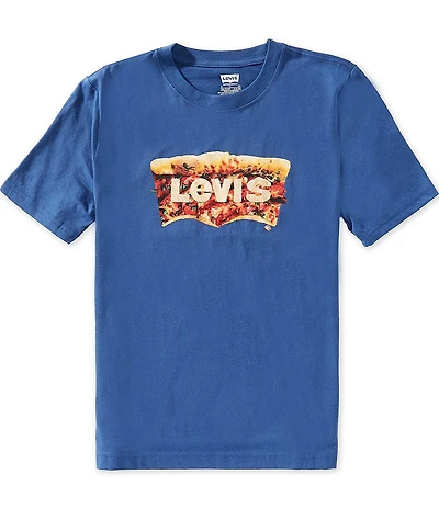 Levi's® Big Boys Short Sleeve Pizza Batwing Slice T-Shirt