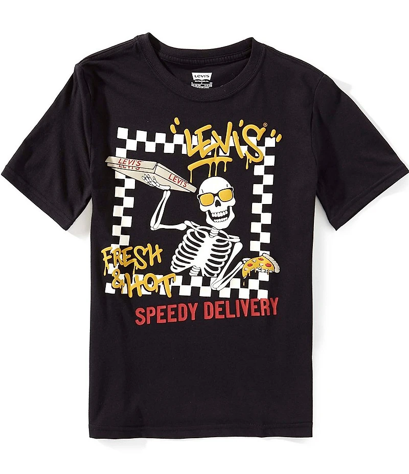Levi's® Big Boys Short Sleeve Pizza For All Graphic T-Shirt