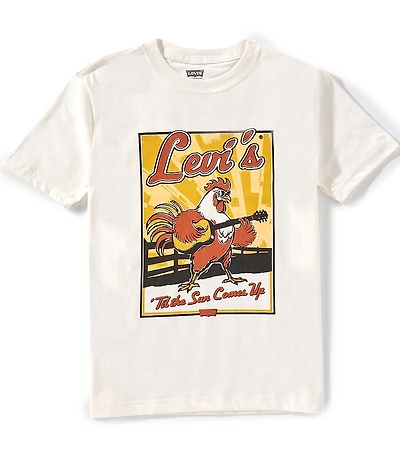 Levi's® Big Boys Short Sleeve Rooster Graphic Jam Session T-Shirt