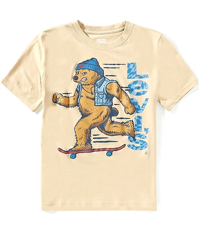 Levi's® Big Boys Short Sleeve Skating Bear T-Shirt