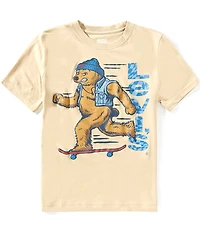 Levi's® Big Boys Short Sleeve Skating Bear T-Shirt