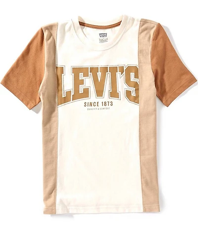 Levi's® Big Boys Short Sleeve Tri-Color Block T-Shirt