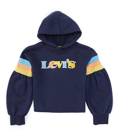 Levi's® Big Girls Full-Sleeve High-Rise Fleece Hoodie