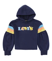 Levi's® Big Girls Full-Sleeve High-Rise Fleece Hoodie
