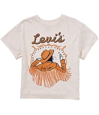 Levi's® Big Girls Short Sleeve Cowgirl Oversized T-shirt