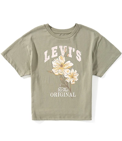 Levi's Big Girls Short Sleeve Flower Market Oversized Tee