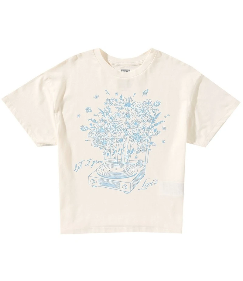 Levi's Big Girls Short Sleeve Let It Grow Oversize Tee
