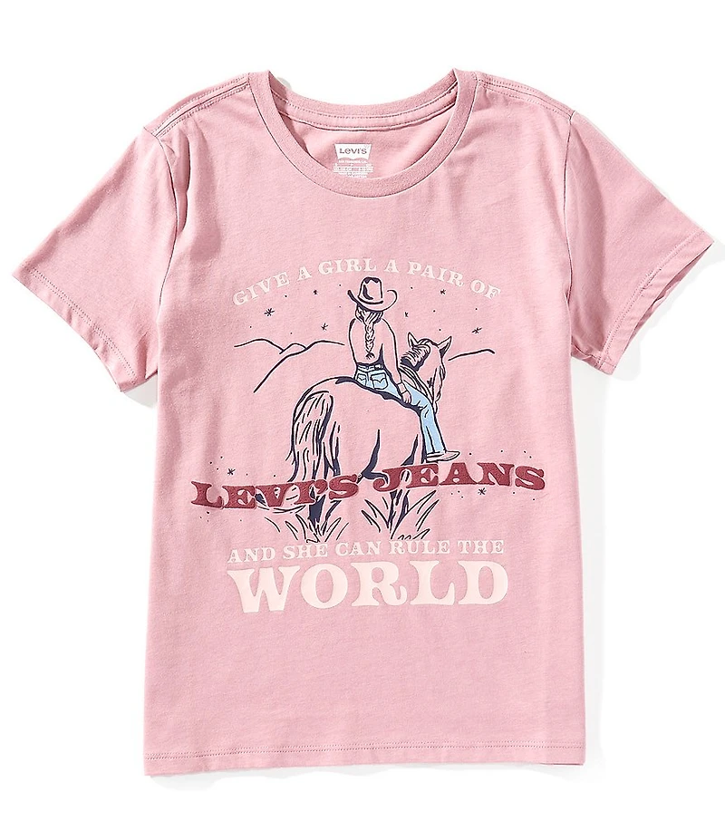 Levi's® Big Girls Short Sleeves Rule The World T-Shirt