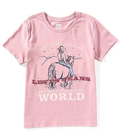 Levi's® Big Girls Short Sleeves Rule The World T-Shirt