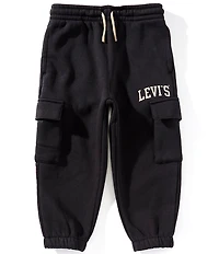 Levi's® Little Boys Cargo-Pocket Fleece Jogger Pants