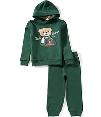 Levi's® Little Boys Holiday Bear Pullover And Jogger Pants Set
