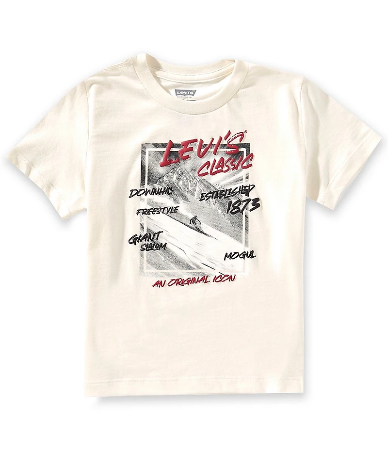 Levi's® Little Boys Long Sleeve Black Diamond T-Shirt