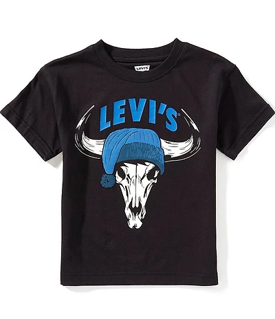 Levi's® Little Boys Short Sleeve Festive Steer Head T-Shirt