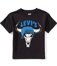 Levi's® Little Boys Short Sleeve Festive Steer Head T-Shirt