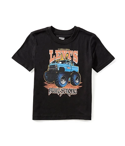 Levi's® Little Boys Short Sleeve Monster Truck T-Shirt