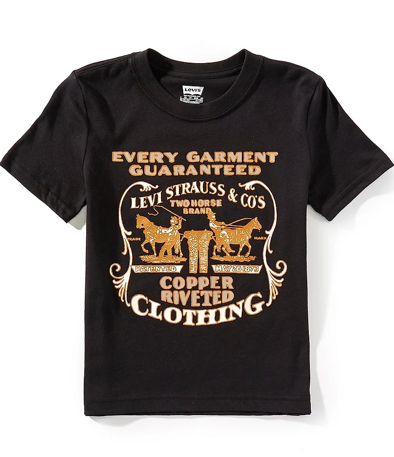 Levi's® Little Boys Short Sleeve Two-Horse Pull T-Shirt