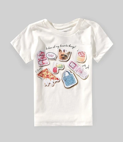 Levi's® Little Girls Crew Neck Short Sleeve Favorite Things T-Shirt
