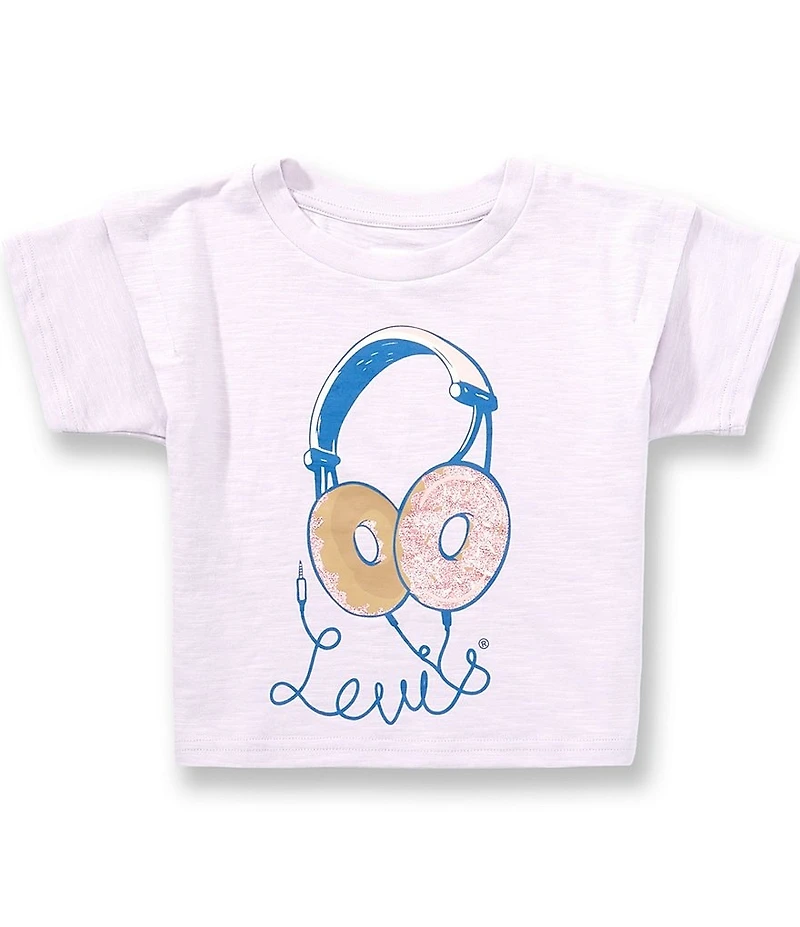 Levi's Little Girls Double Short Sleeve Graphic Top