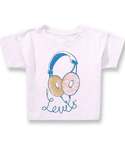 Levi's Little Girls Double Short Sleeve Graphic Top