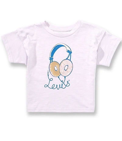 Levi's Little Girls Double Sleeve Graphic Top
