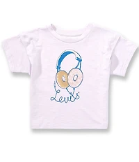 Levi's Little Girls Double Sleeve Graphic Top