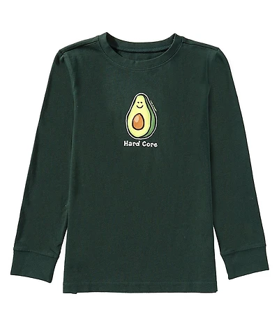 Life is Good Big Boys Long Sleeve Hardcore Graphic Crusher™ T-Shirt