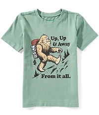 Life is Good Big Boys Short Sleeve Big Foot Graphic Crusher™ T-Shirt