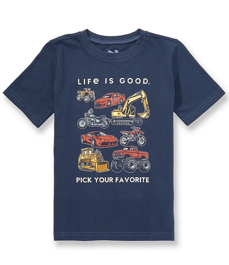 Life Is Good Big Boys Short Sleeve Crusher Pick Your Favorite Tee