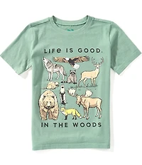 Life Is Good Big Boys Short Sleeve Life Is Good In The Woods T-Shirt
