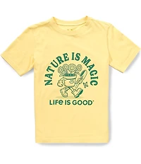 Life Is Good Boys Nature Is Magic Crusher T-Shirt