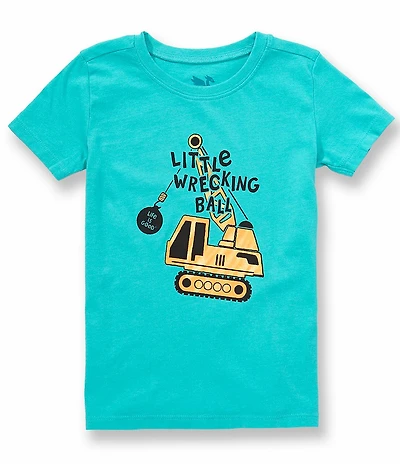 Life is Good Little Boys Short Sleeve Little Wrecking Ball Crusher T-Shirt
