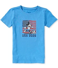 Life is Good Little Boys Steamboat Willie Soccer Graphic T-Shirt
