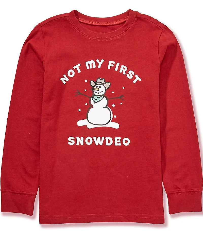 Life is Good Little/Big Boys Long Sleeve Not My First SnowDeo T-Shirt