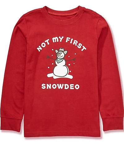 Life is Good Little/Big Boys Long Sleeve Not My First SnowDeo T-Shirt