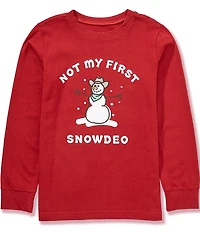 Life is Good Little/Big Boys Long Sleeve Not My First SnowDeo T-Shirt