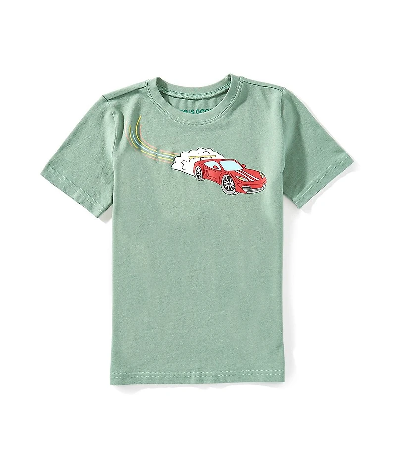 Life is Good Little/Big Boys Short-Sleeve Race Car T-Shirt
