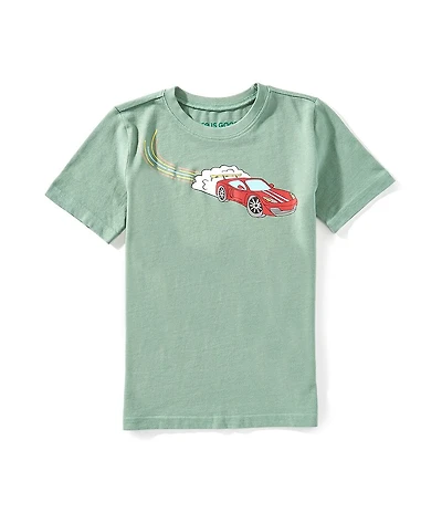 Life is Good Little/Big Boys Short-Sleeve Race Car T-Shirt