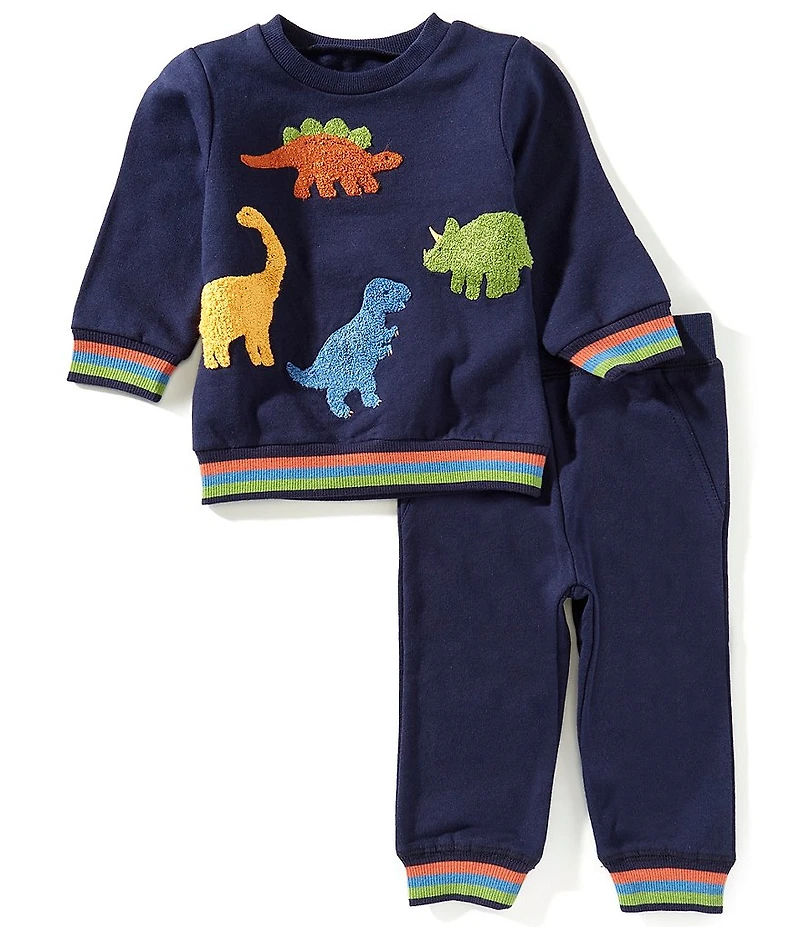 Little Me Baby Boys Long Sleeve Dino Sweatshirt & Joggers Set