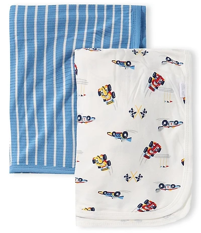 Little Me Baby Boys Cars Receiving Blanket 2-Pack