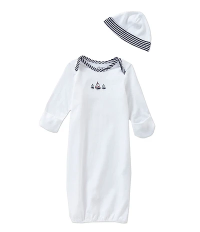 Little Me Baby Cotton Sailboat Gown