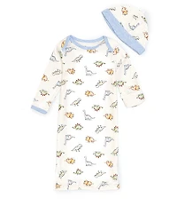 Little Me Baby Boys Dinomite Sleeper Gown & Hat